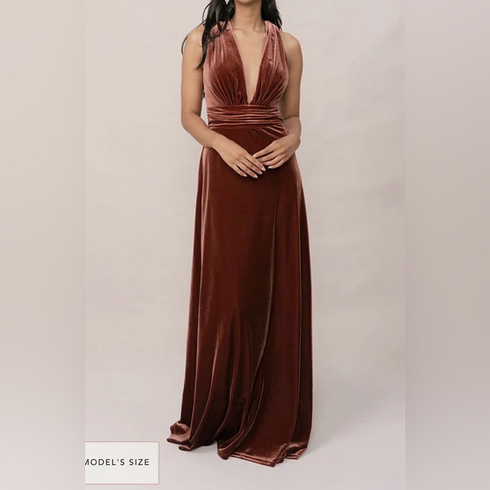 Revelry Chocolate Velvet Maxi Dress